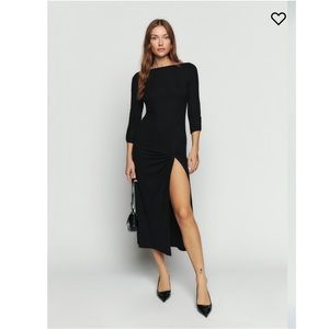 🎄NWOT Reformation black dress size XS